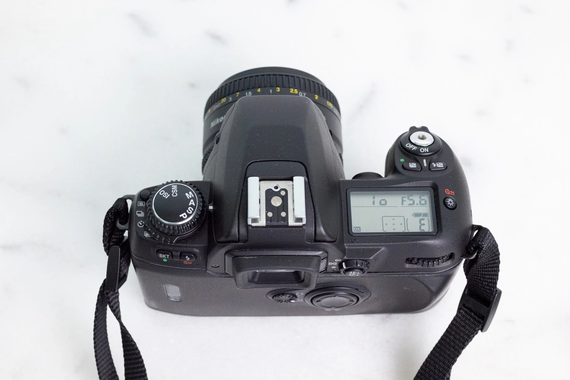 Nikon F80 35mm Film SLR Camera with Nikon Body Cap - Black or